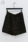 SWAYING 24 Autumn and Winter Striped Knitted Shorts SW-SW24AW3B01-HZ Black Brown